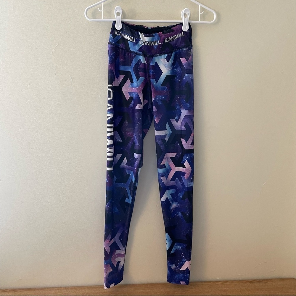 Icaniwill geometric design space theme leggings‎ workout comfortable casual